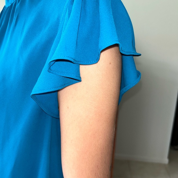 Seventh Avenue sleeveless top with ruffles on the openings size M EUC!!! - Picture 3 of 6